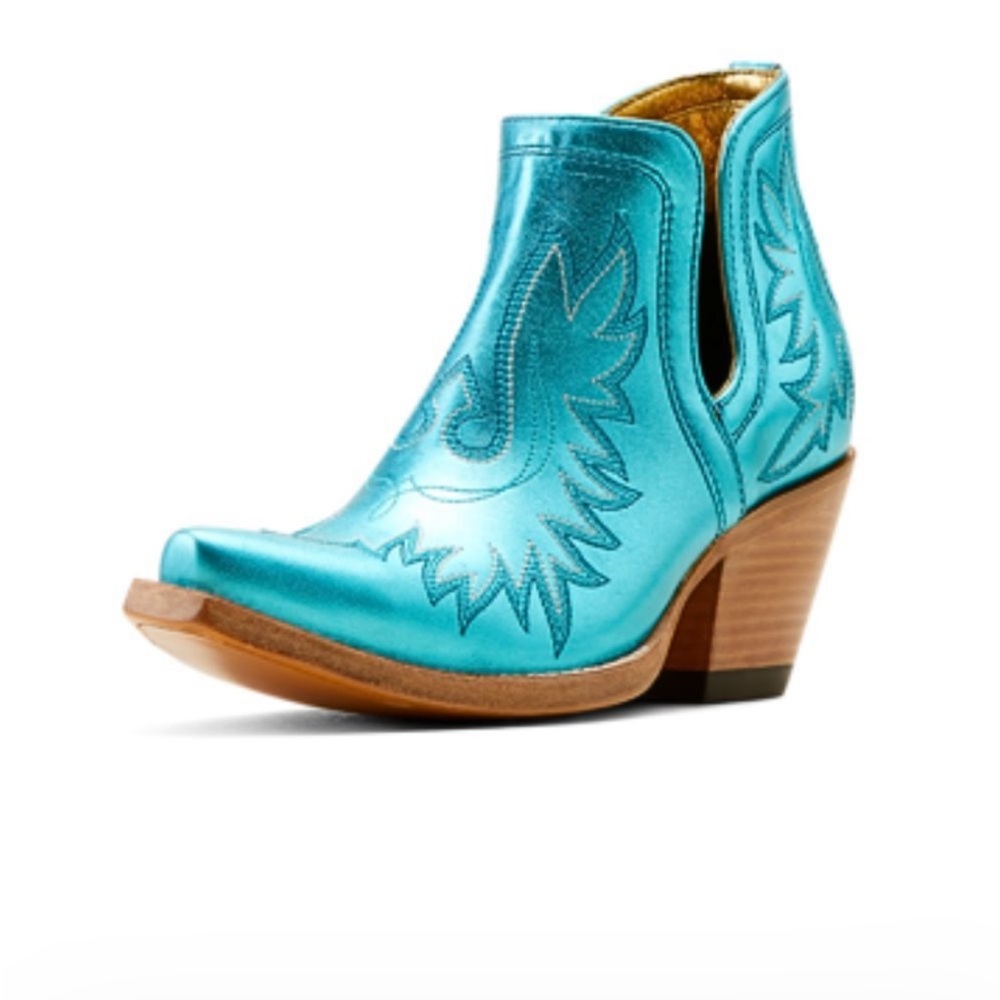 Ariat Turquoise Western Ankle Booties